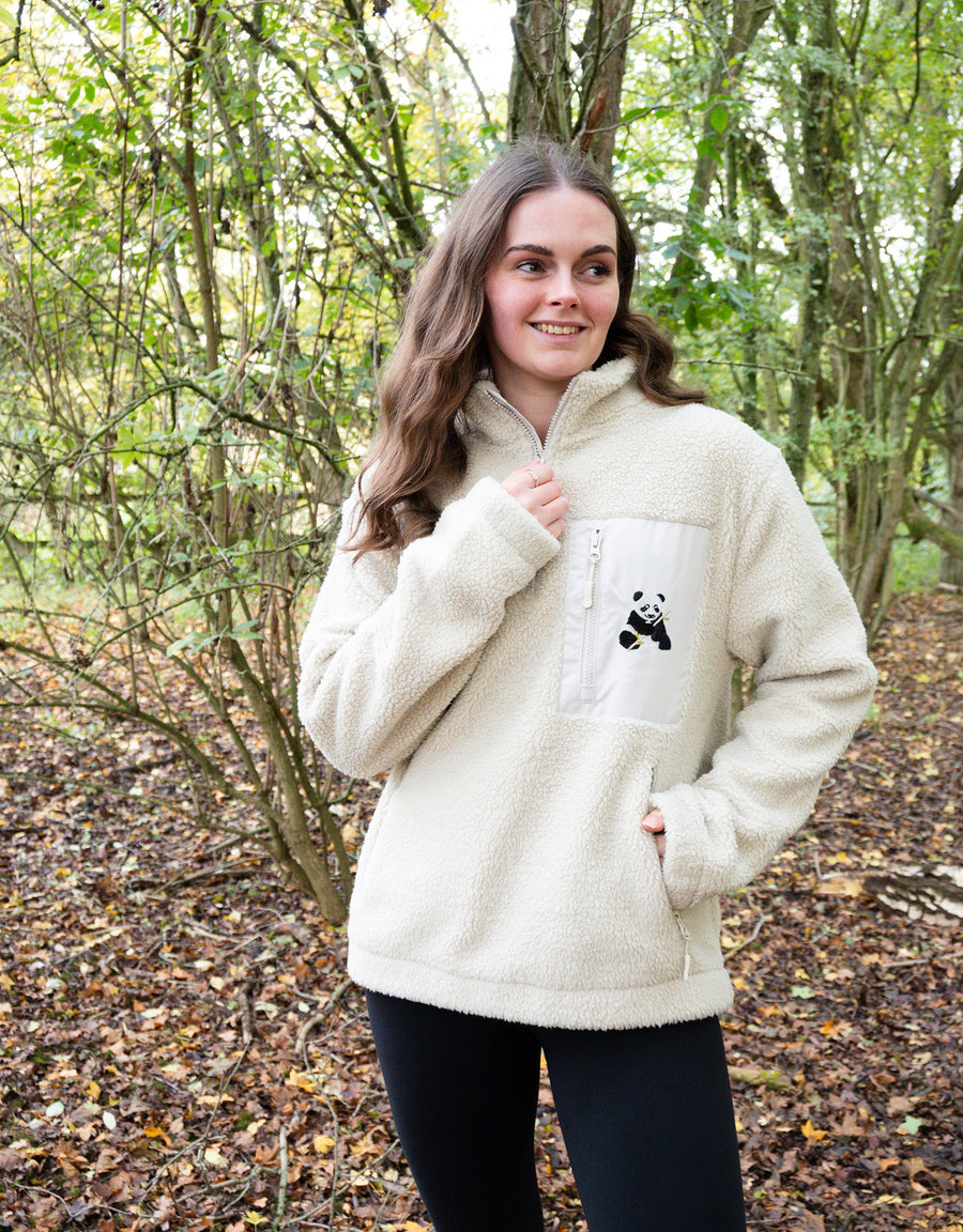 Giant Panda 1/4 Zip Recycled Polyester Fleece
