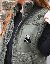 Giant Panda Recycled Polyester Fleece Gilet