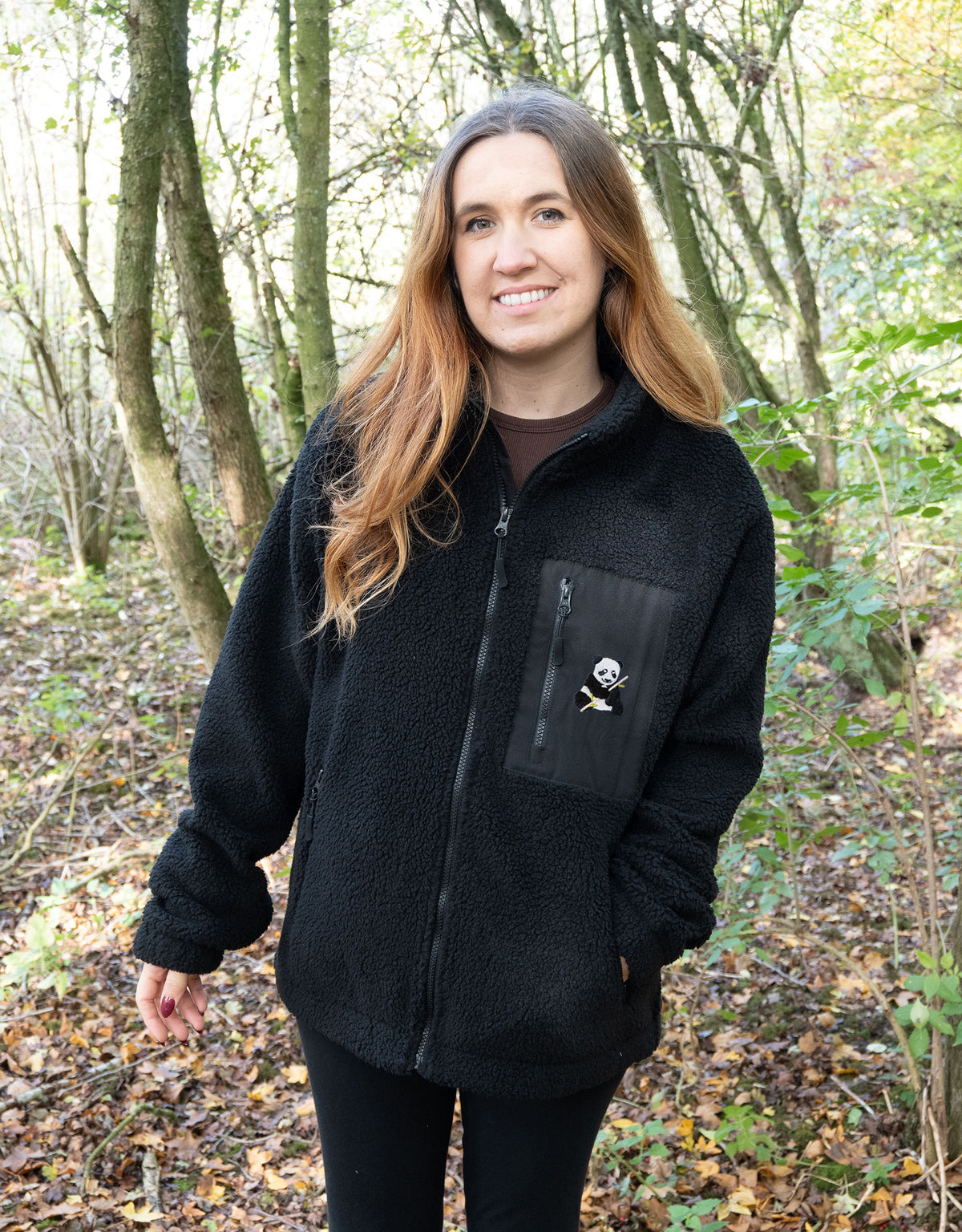 Giant Panda Full Zip Recycled Polyester Fleece