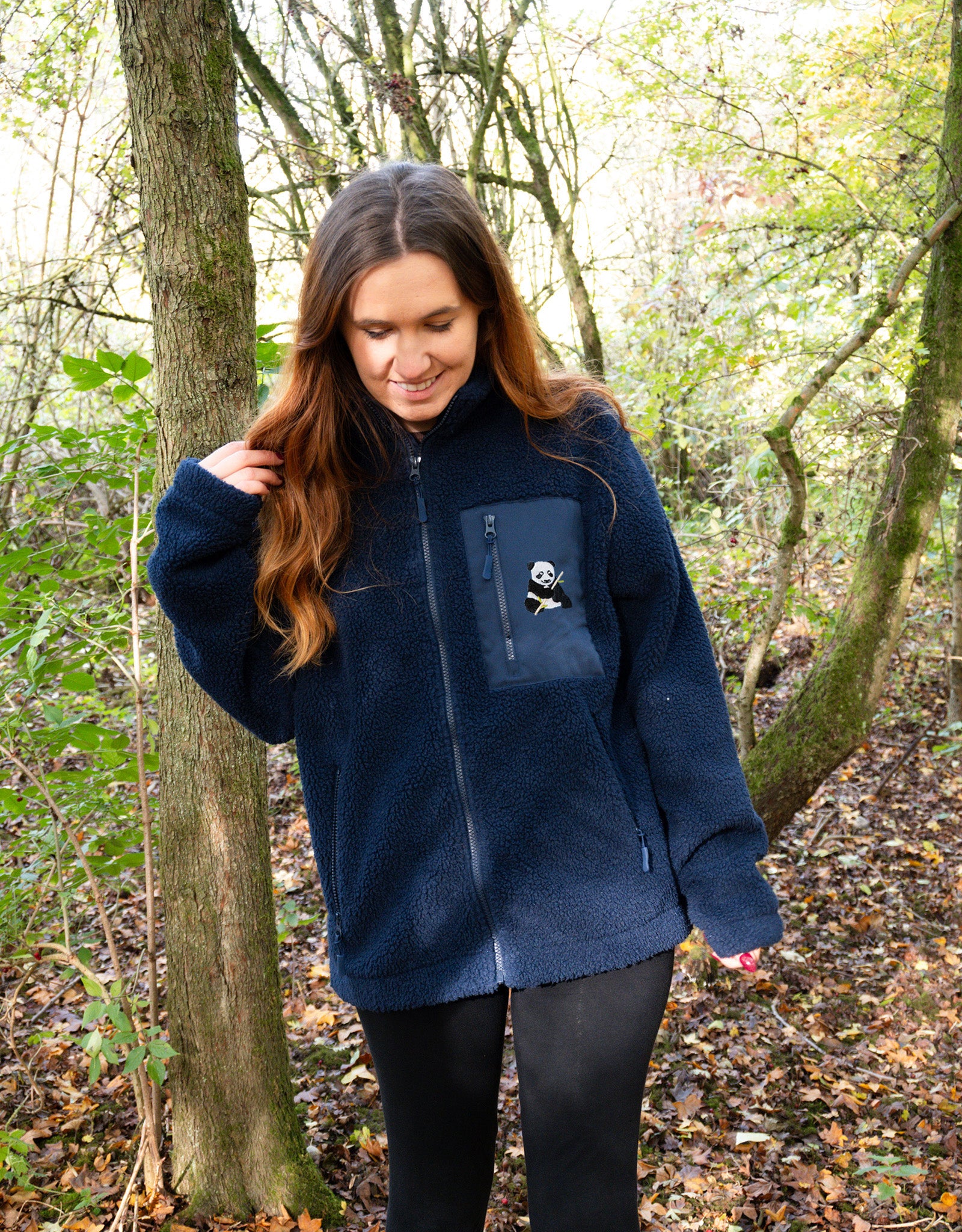 Giant Panda Full Zip Recycled Polyester Fleece