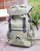 Giant Panda Embroidered Recycled Rucksack