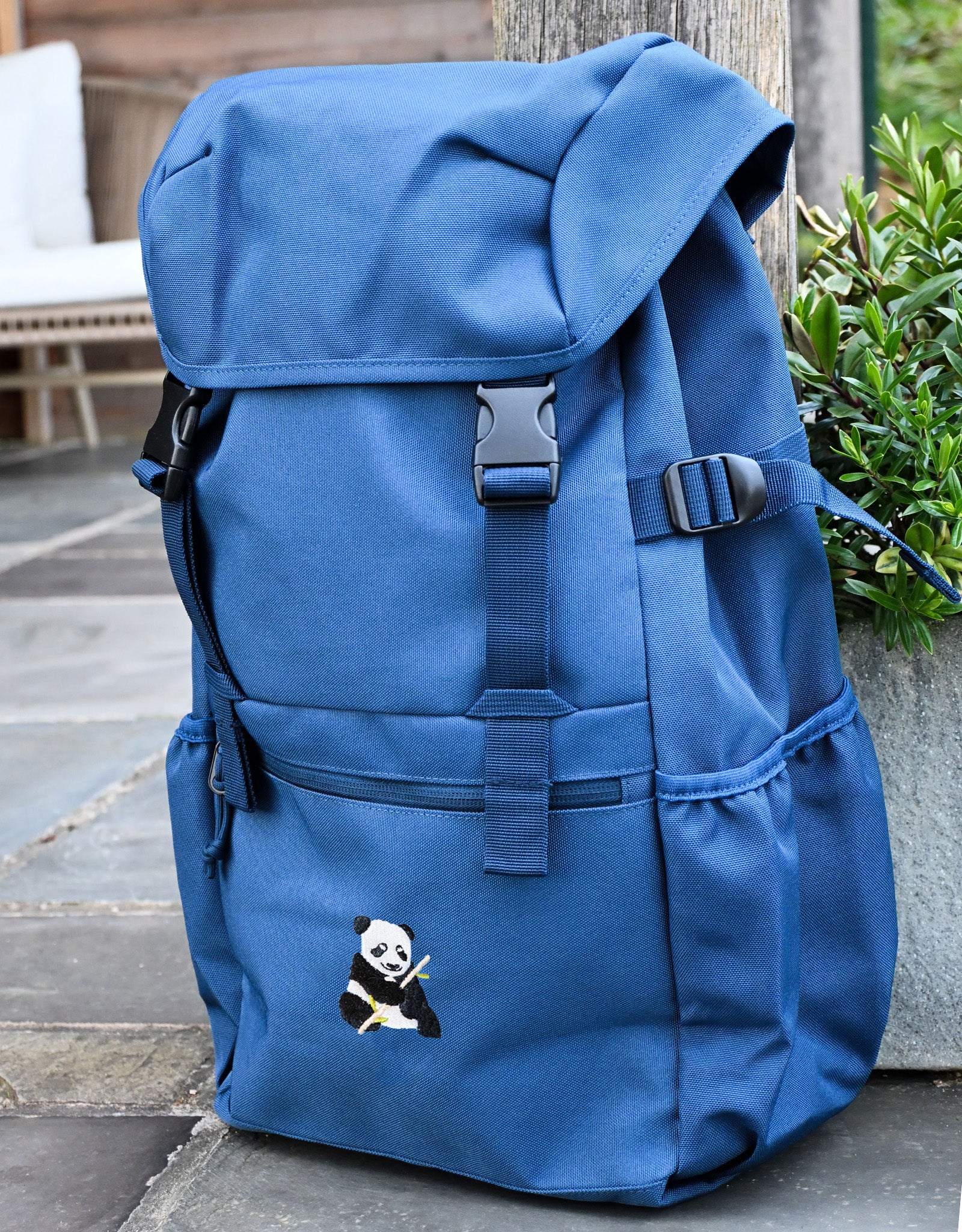Giant Panda Embroidered Recycled Rucksack