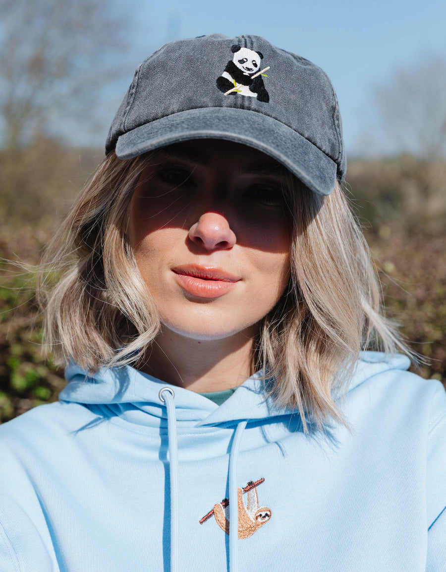 Giant Panda Embroidered Vintage Cap