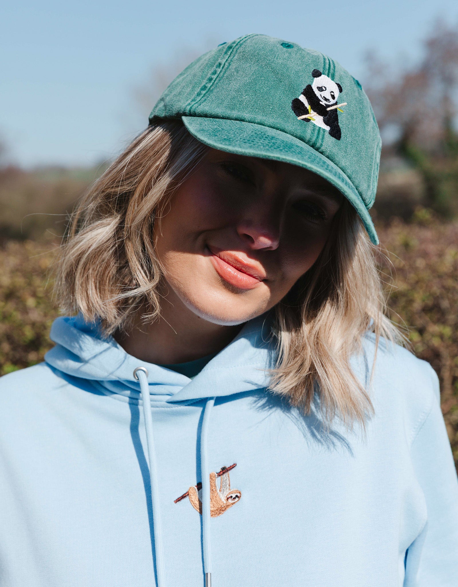 Giant Panda Embroidered Vintage Cap