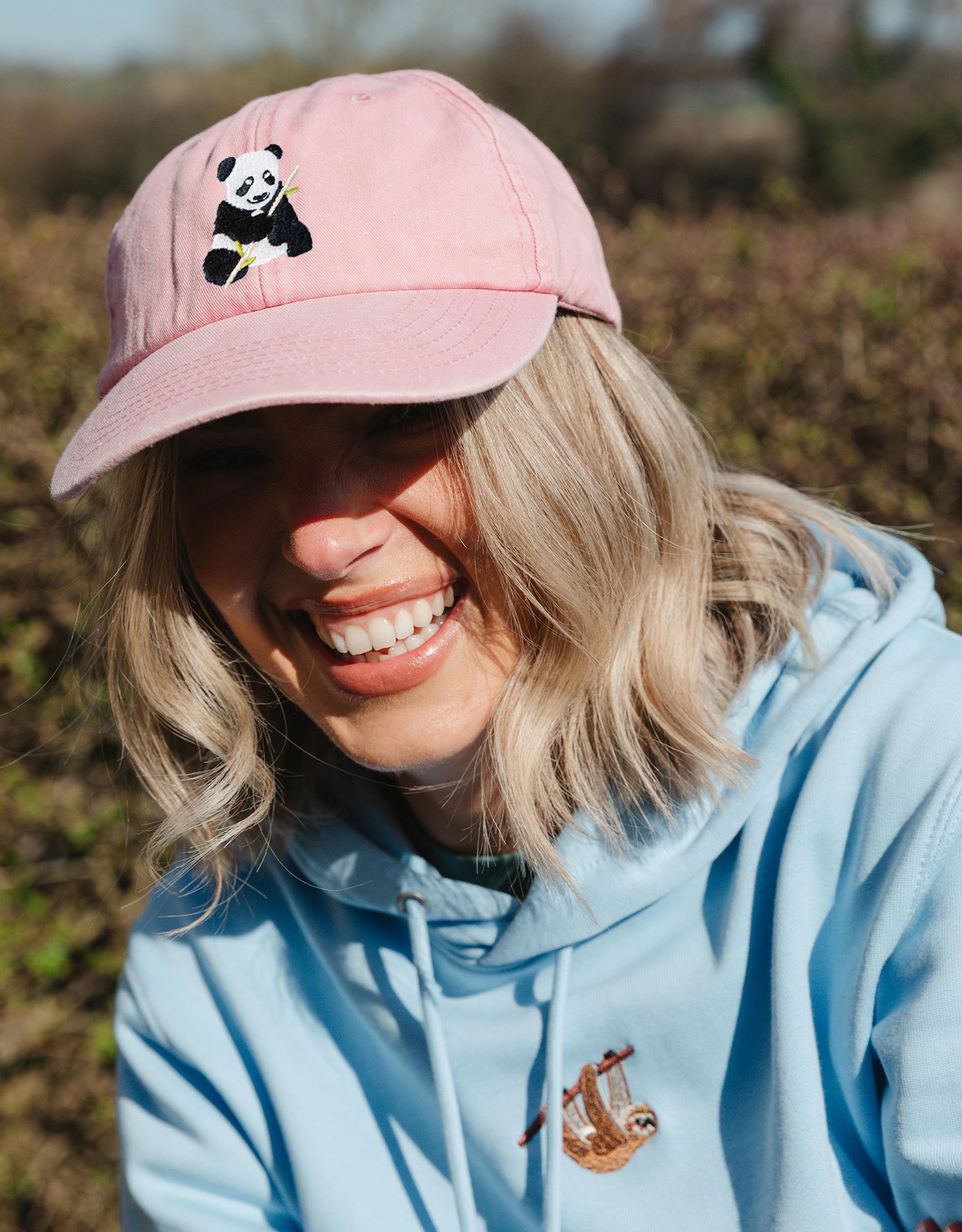 Giant Panda Embroidered Vintage Cap