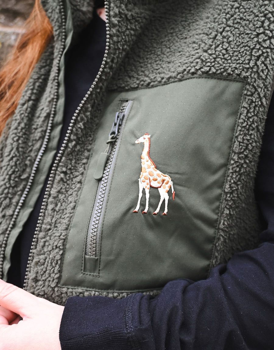 Giraffe Recycled Polyester Fleece Gilet
