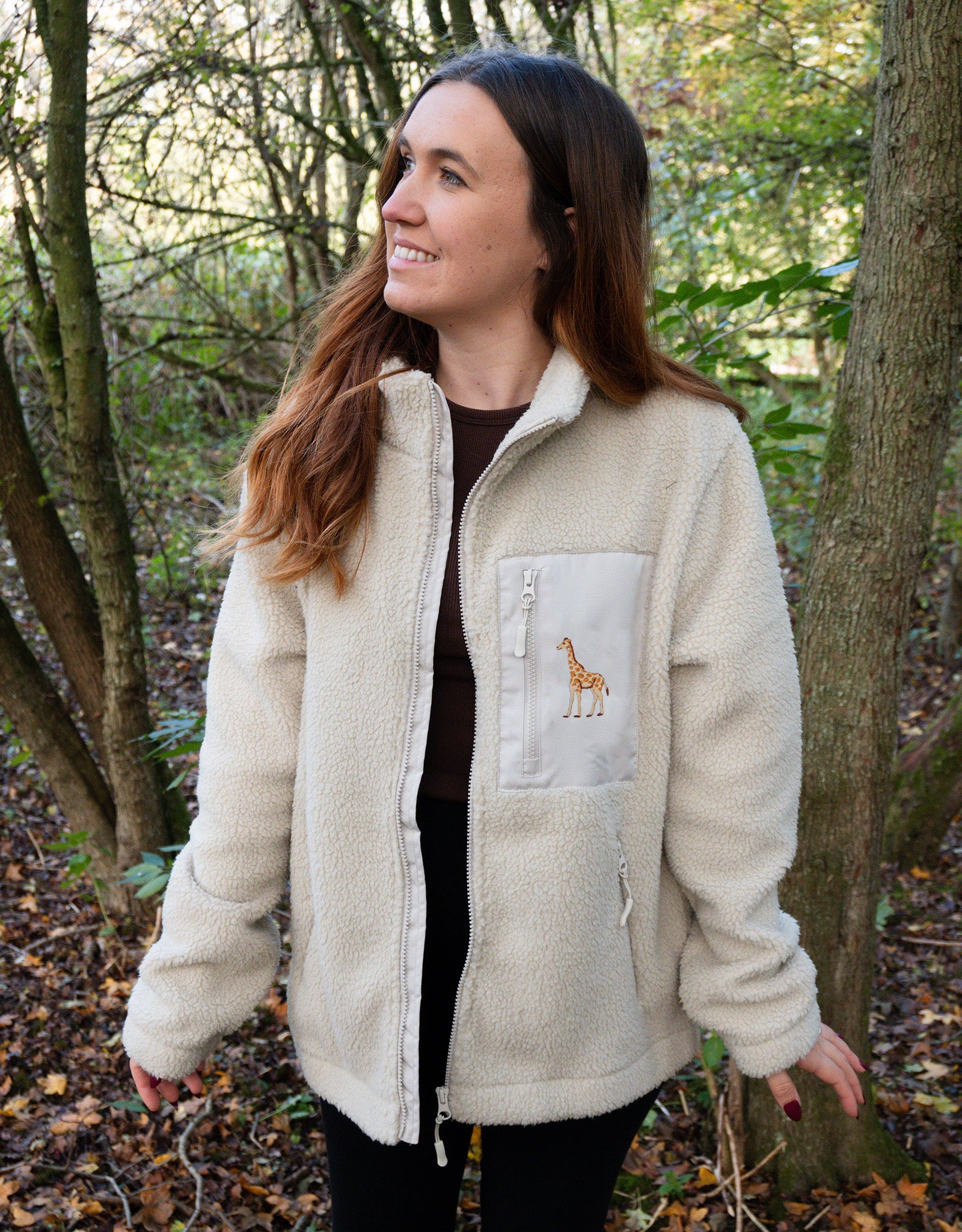 Giraffe Full Zip Recycled Polyester Fleece
