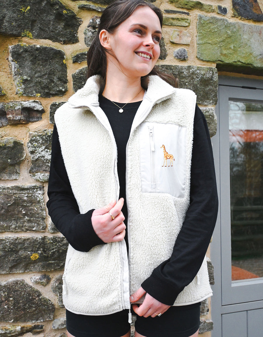 Giraffe Recycled Polyester Fleece Gilet