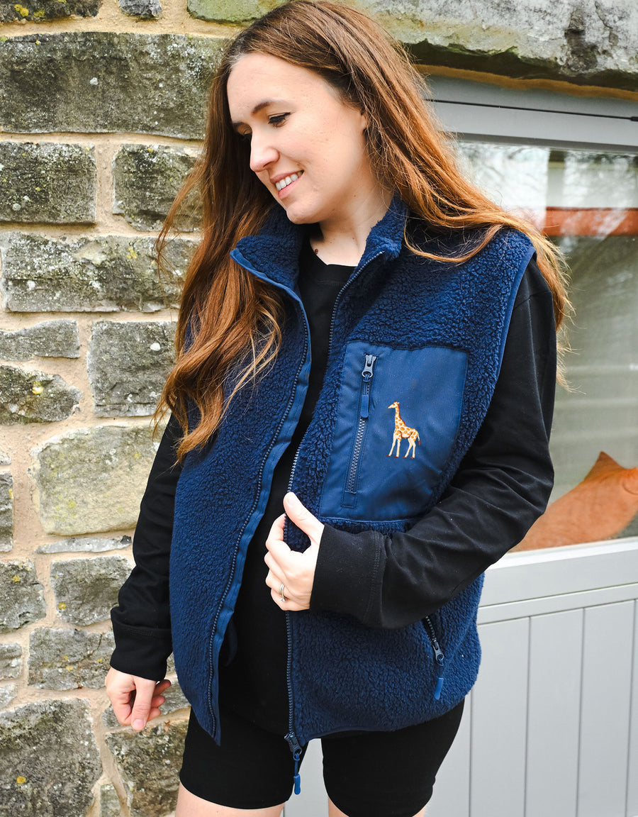 Giraffe Recycled Polyester Fleece Gilet