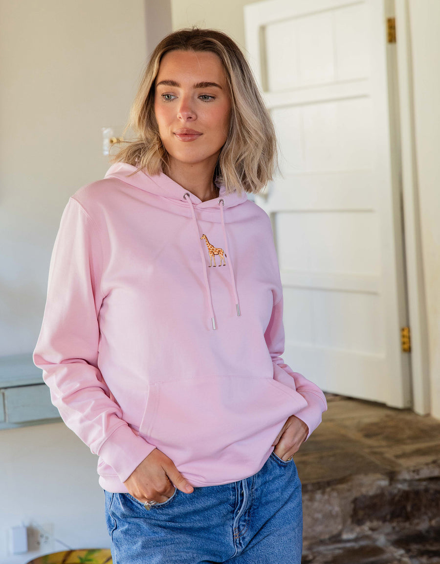 Giraffe Embroidered Unisex Hoodie