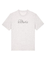 Family of Elephants Embroidered Unisex T-Shirt