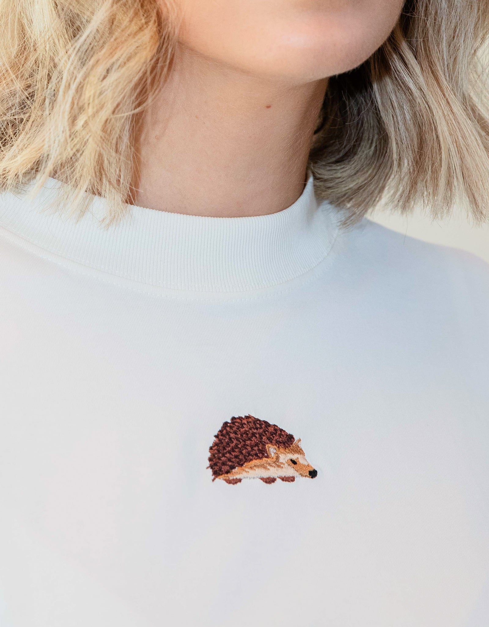 Hedgehog Embroidered Unisex Sweatshirt