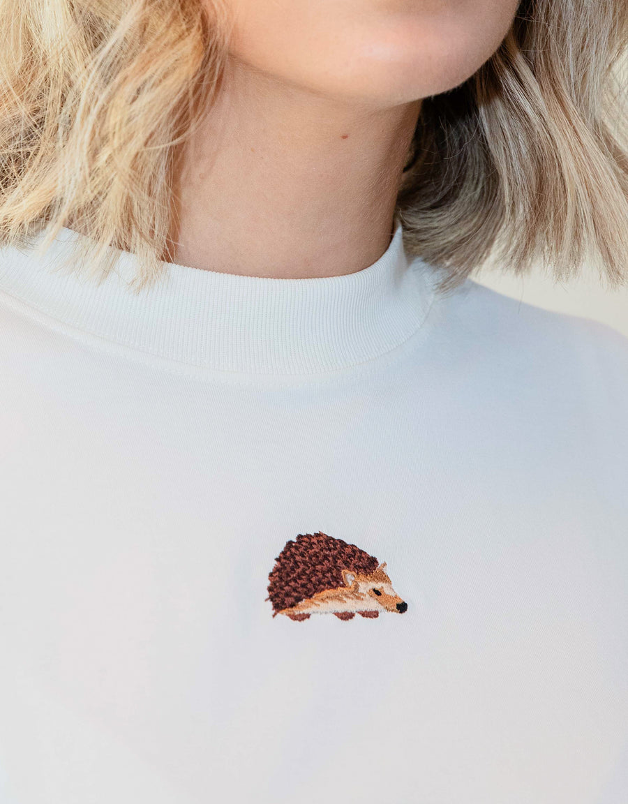 Hedgehog Embroidered Unisex Sweatshirt