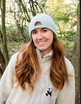 Hedgehog Embroidered Beanie