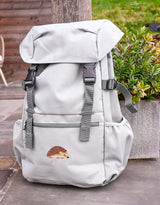 Hedgehog Embroidered Recycled Rucksack