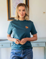 Highland Cow Embroidered Unisex T-Shirt