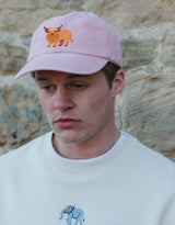 Highland Cow Embroidered Vintage Cap