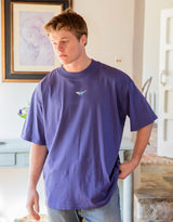 Humpback Whale Embroidered Unisex Oversized Tee