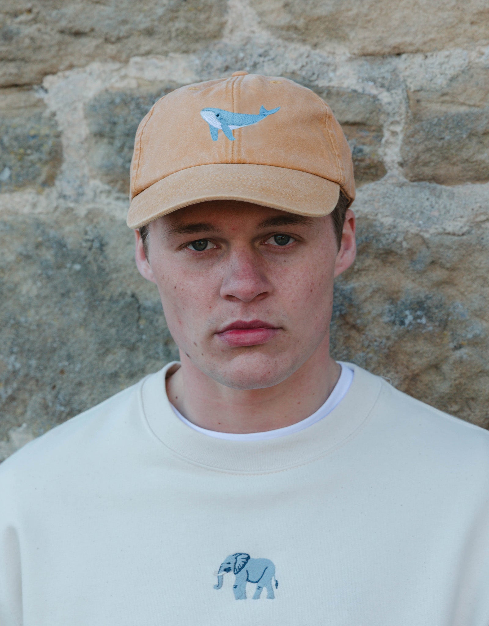 Humpback Whale Embroidered Vintage Cap