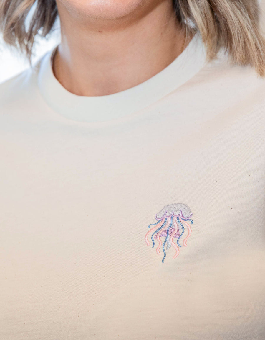 Jellyfish Embroidered Unisex T-Shirt