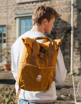 Jellyfish Embroidered Fold-Top Backpack