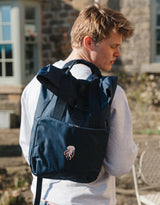Jellyfish Embroidered Fold-Top Backpack