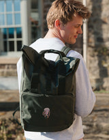 Jellyfish Embroidered Fold-Top Backpack