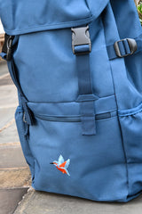 Kingfisher Embroidered Recycled Rucksack