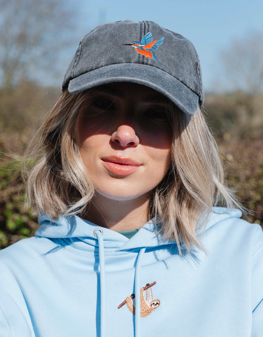 Kingfisher Embroidered Vintage Cap