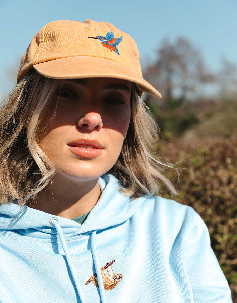 Kingfisher Embroidered Vintage Cap