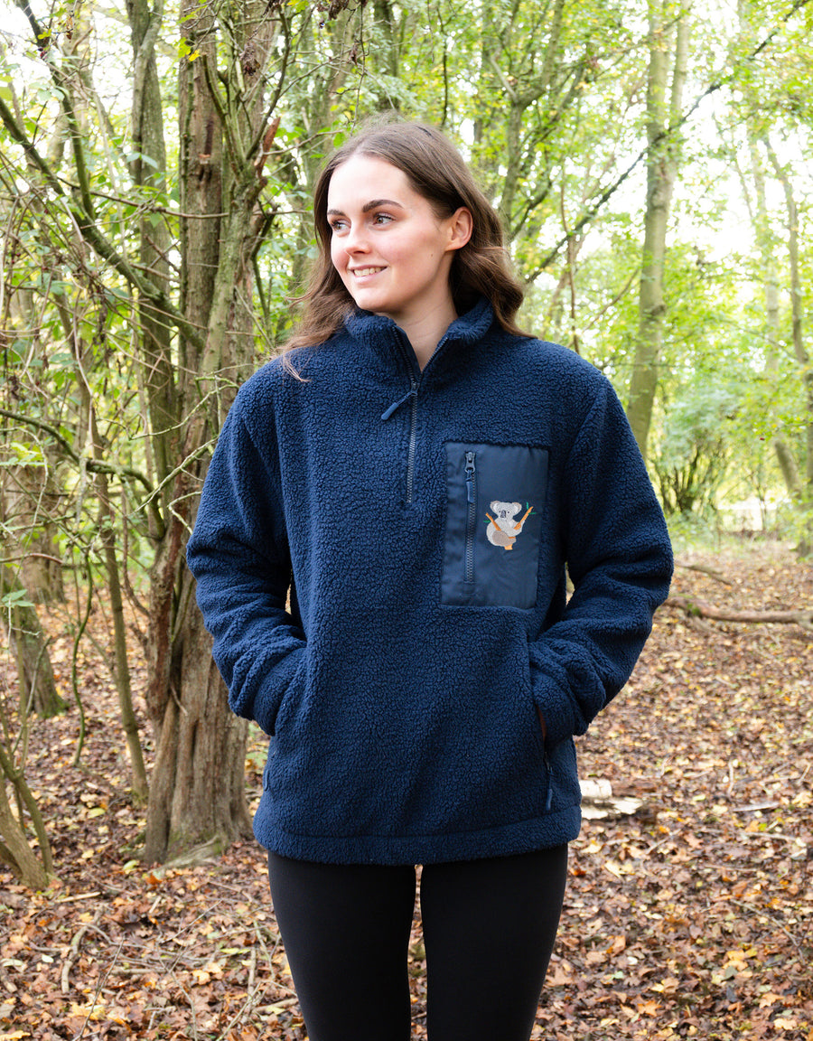 Koala 1/4 Zip Recycled Polyester Fleece