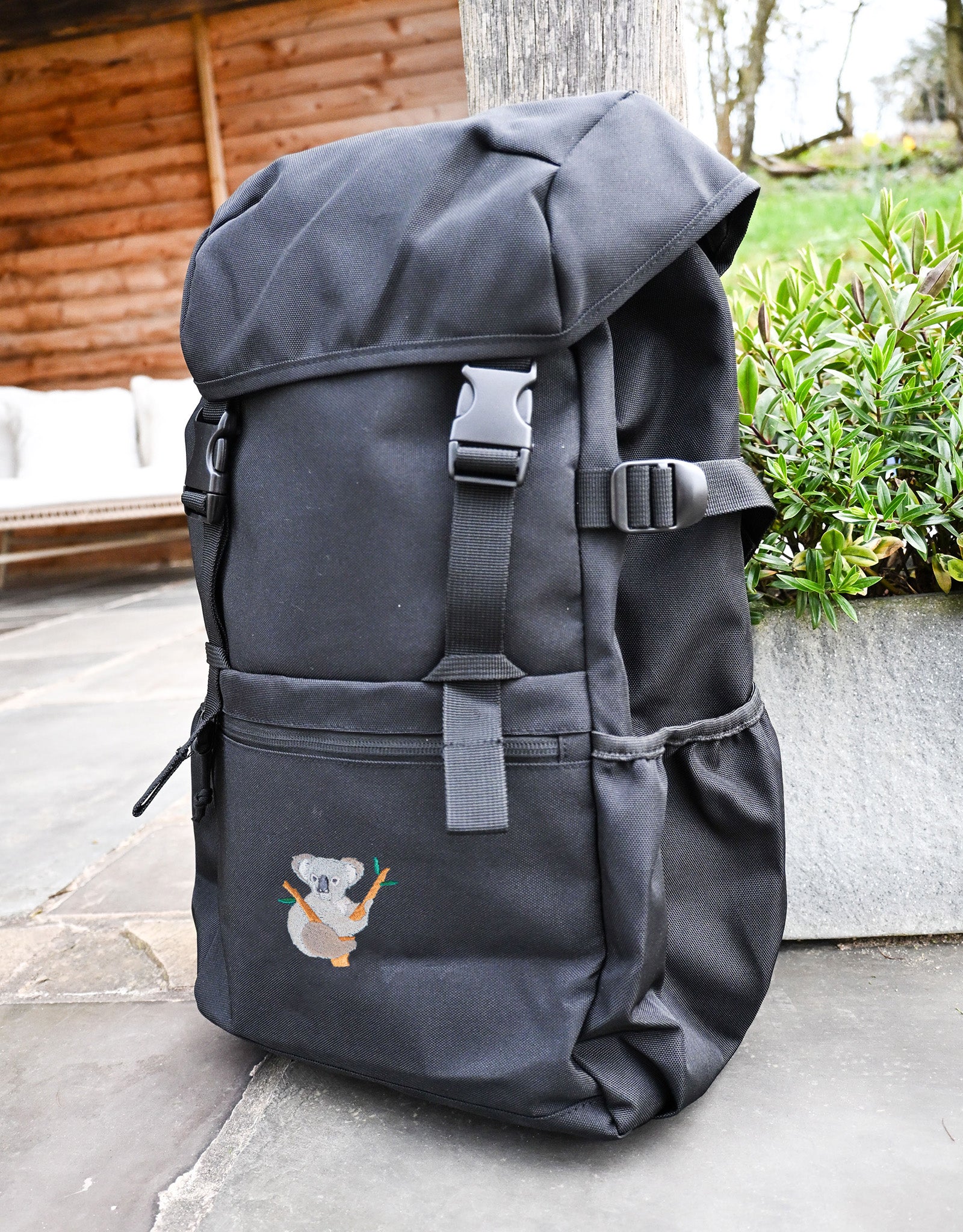 Koala Embroidered Recycled Rucksack