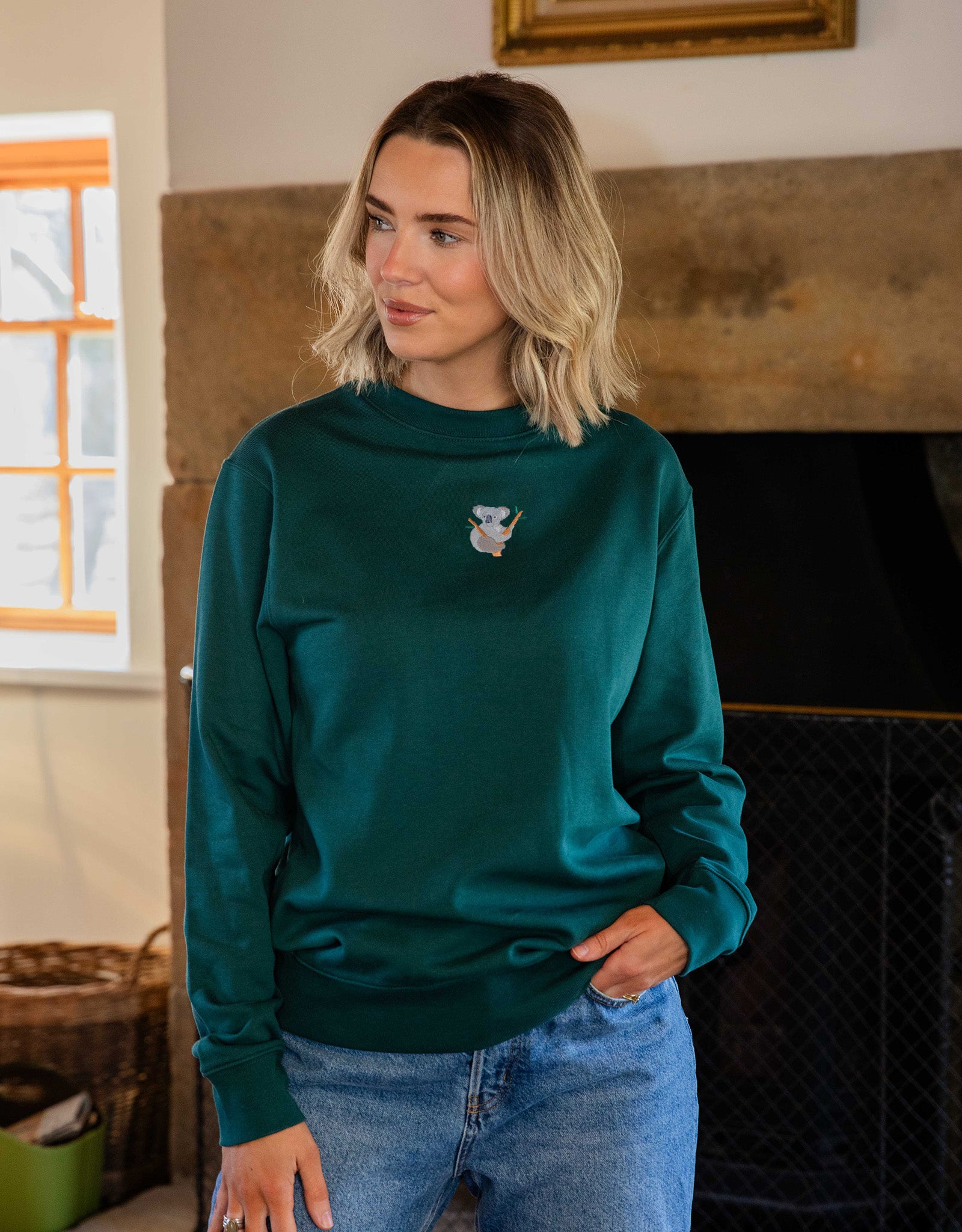Koala Embroidered Unisex Sweatshirt