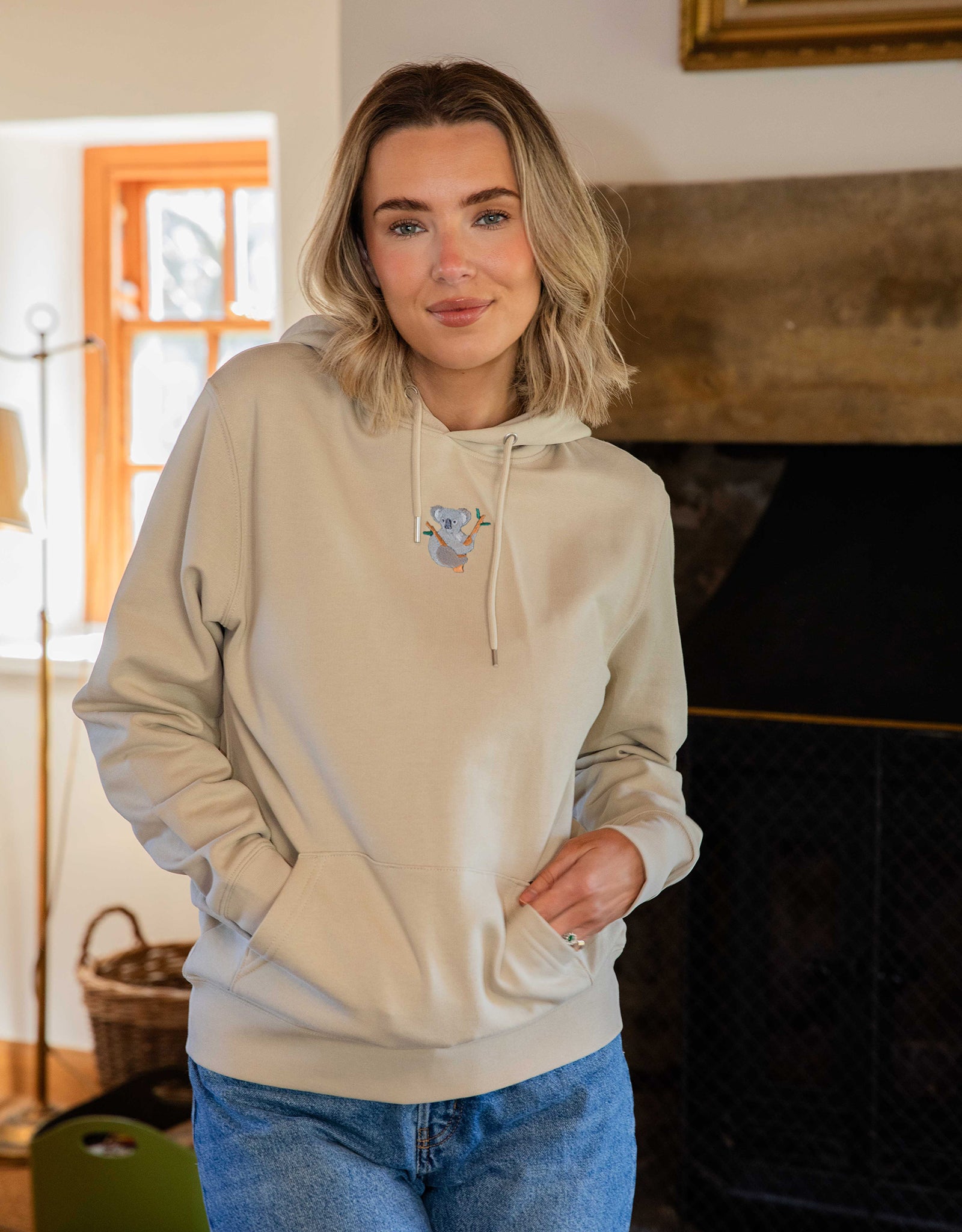 Koala Embroidered Unisex Hoodie