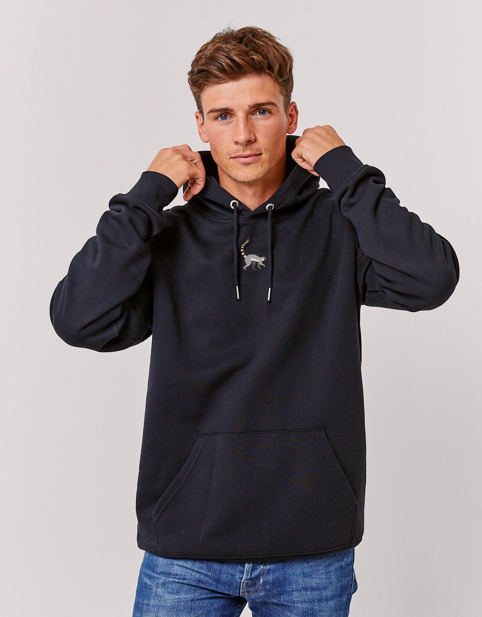 Lemur Embroidered Unisex Hoodie
