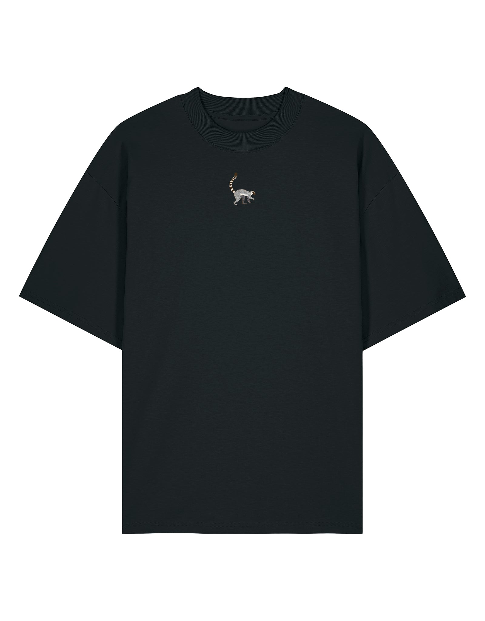 Lemur Embroidered Unisex Oversized Tee