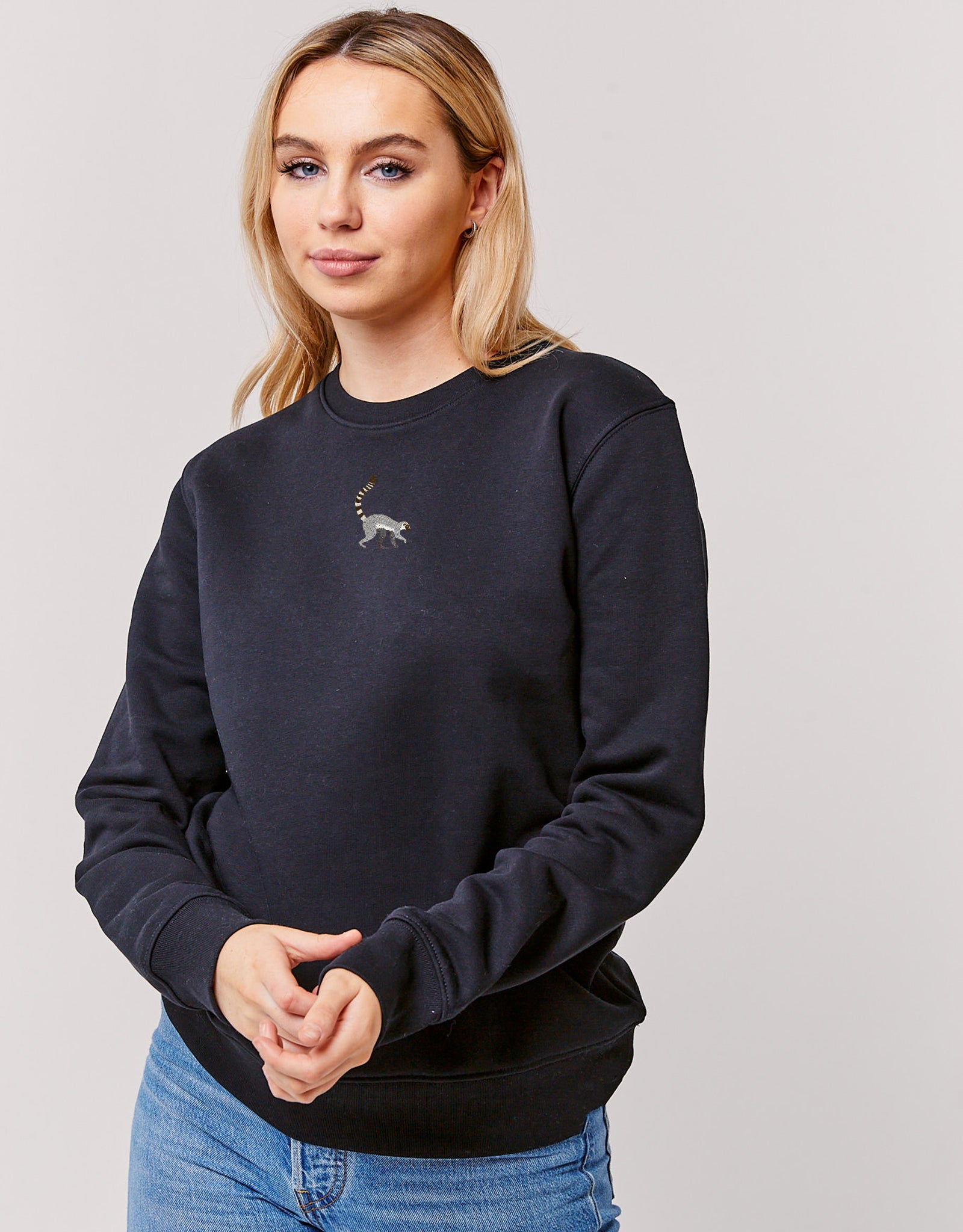 Lemur Embroidered Unisex Sweatshirt