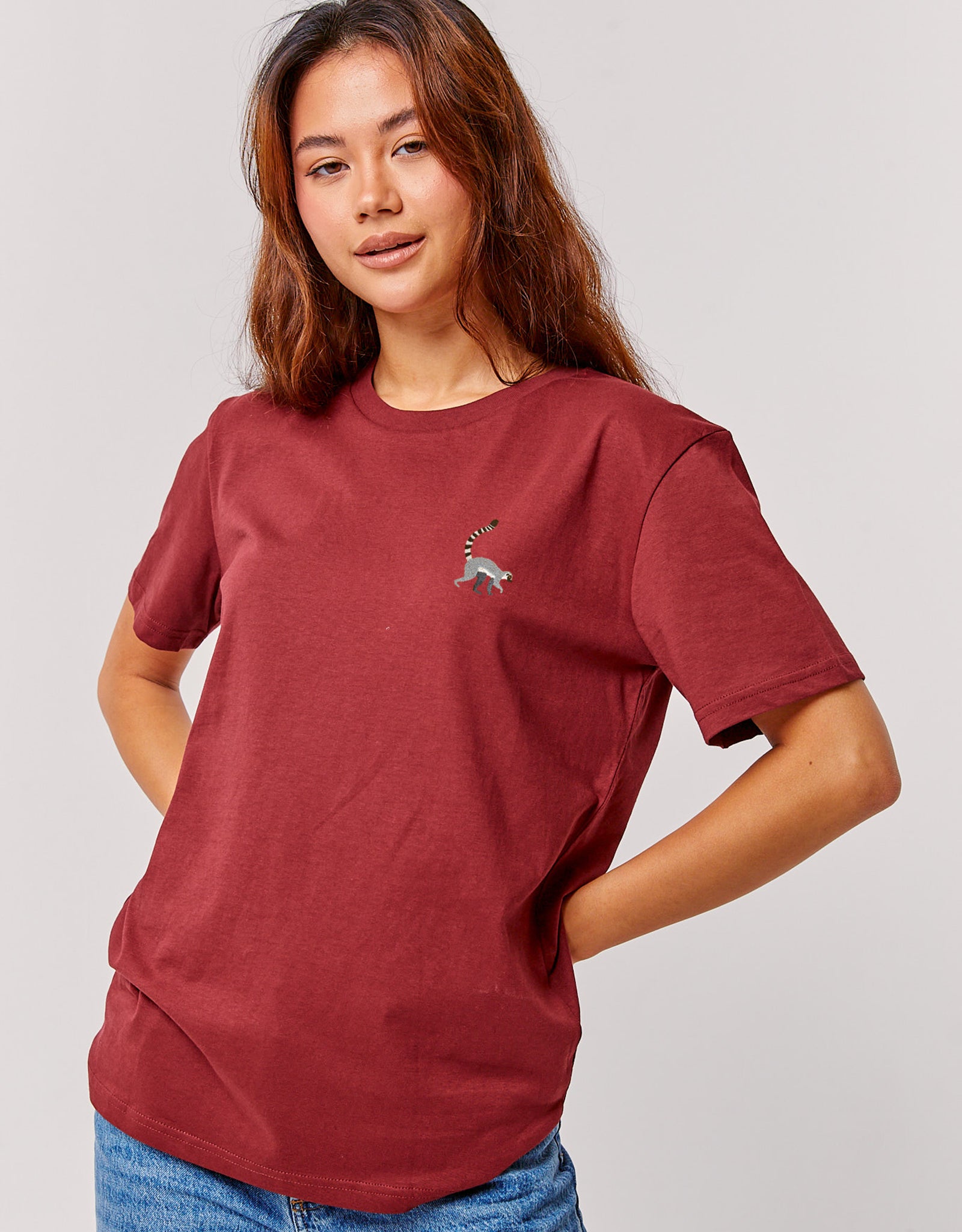 Lemur Embroidered Unisex T-Shirt