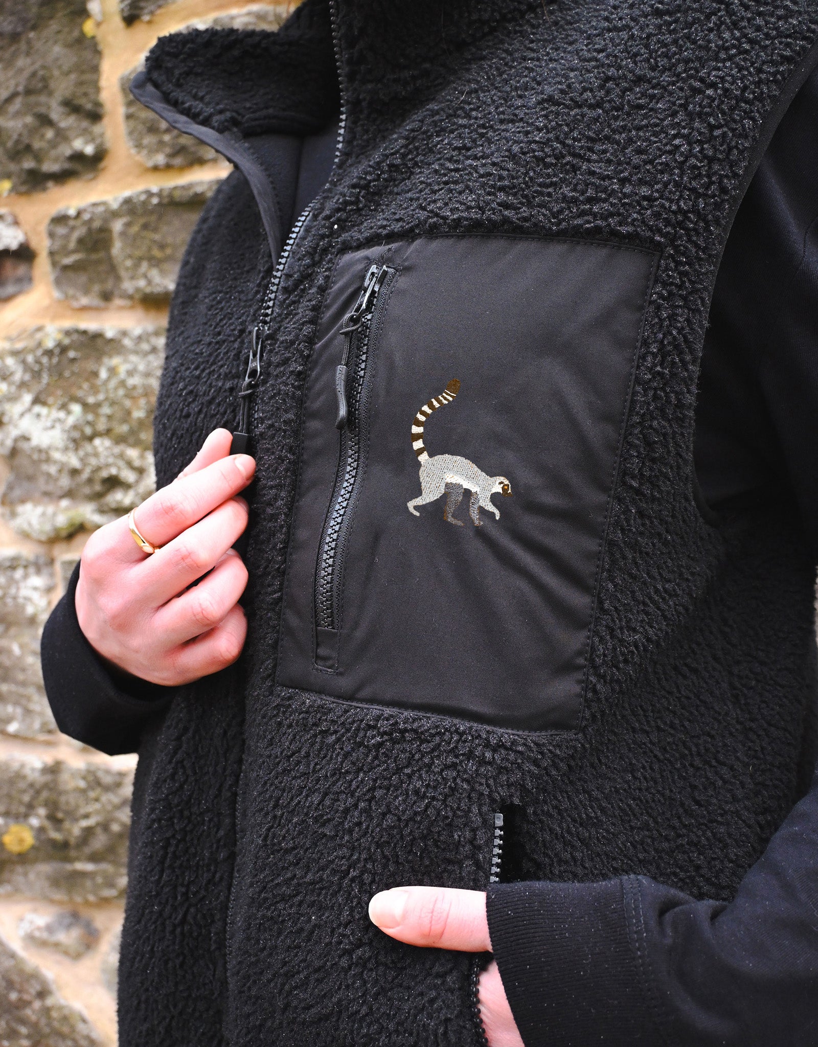 Lemur Recycled Polyester Fleece Gilet