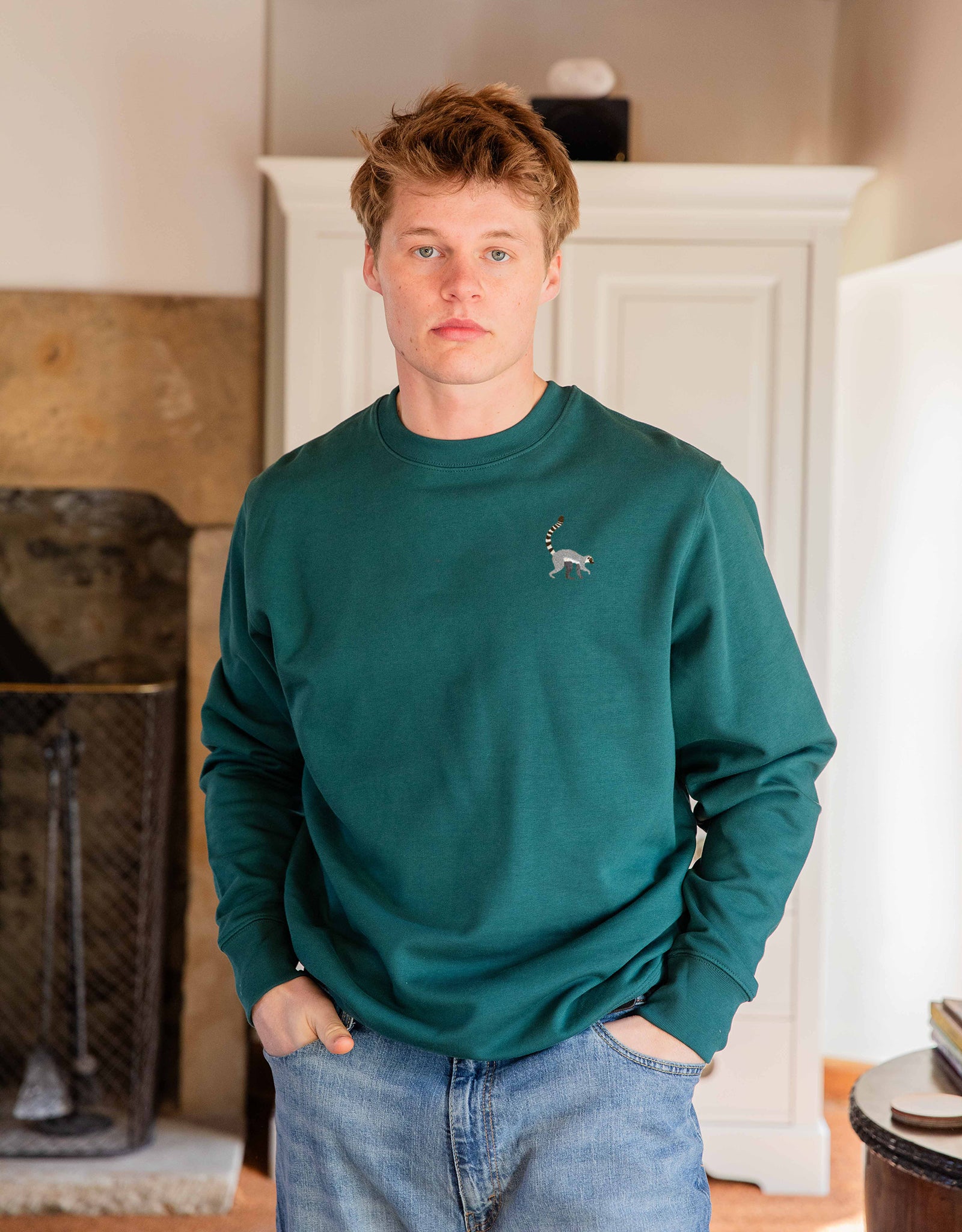 Lemur Embroidered Unisex Sweatshirt