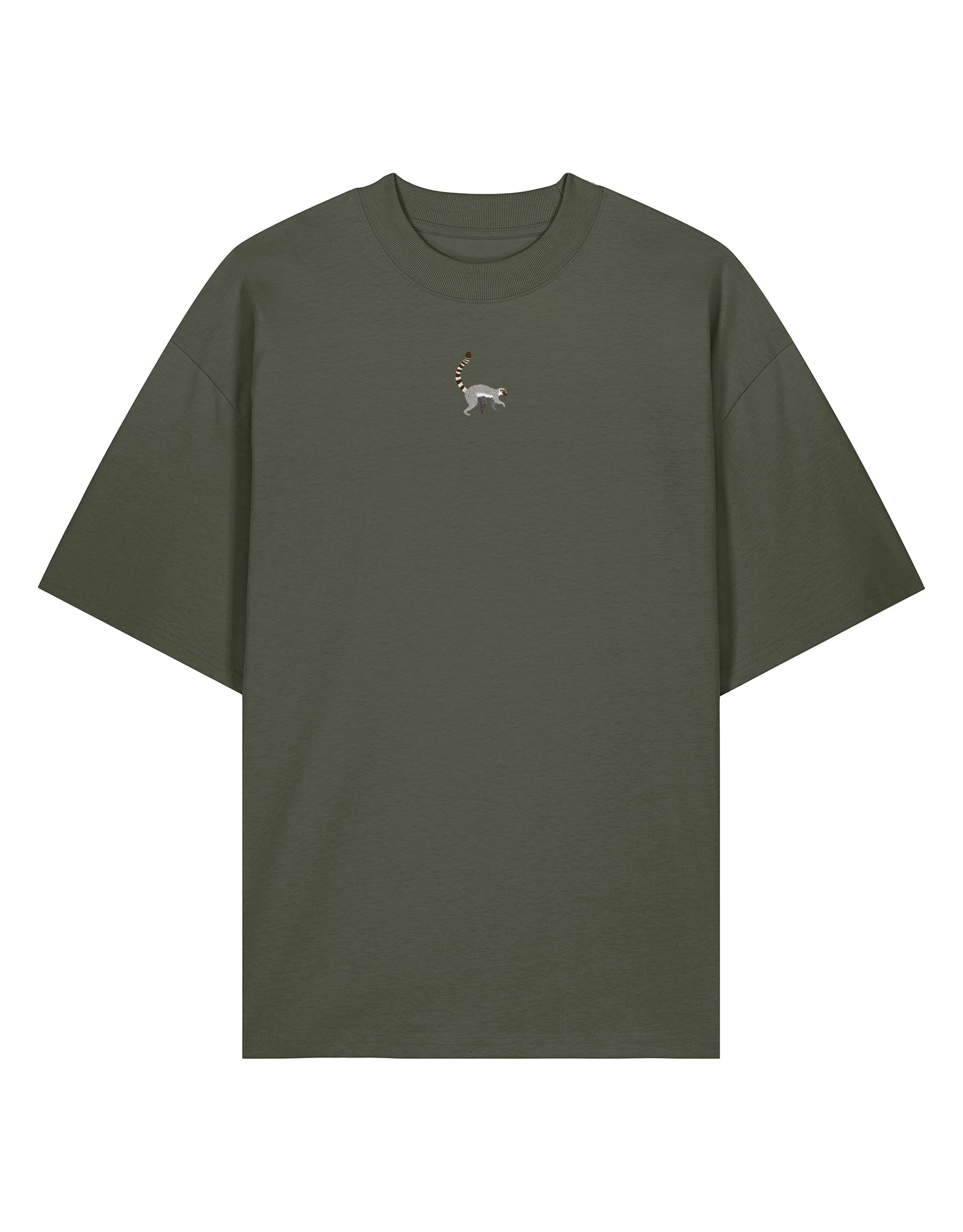 Lemur Embroidered Unisex Oversized Tee
