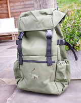 Lemur Embroidered Recycled Rucksack