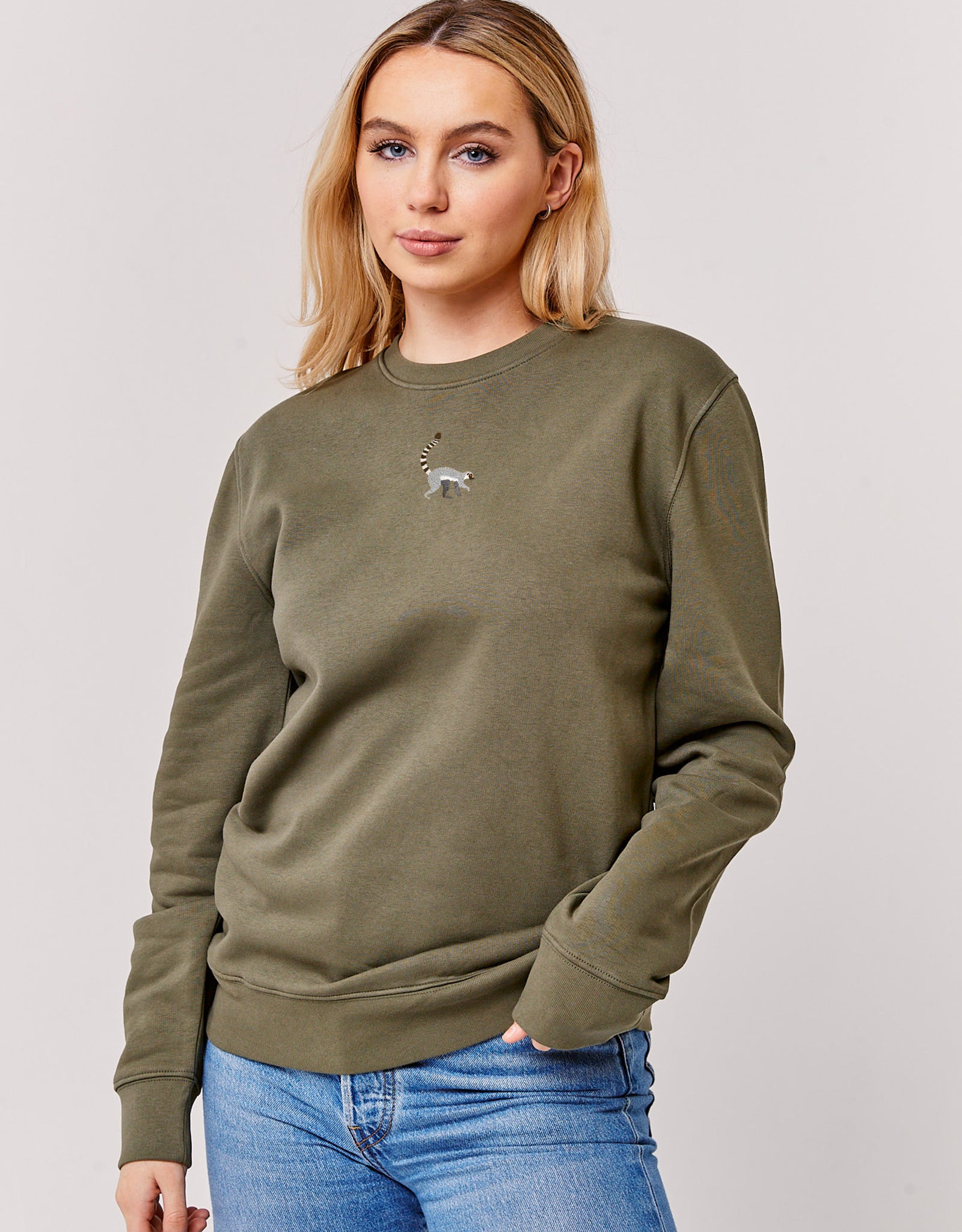 Lemur Embroidered Unisex Sweatshirt