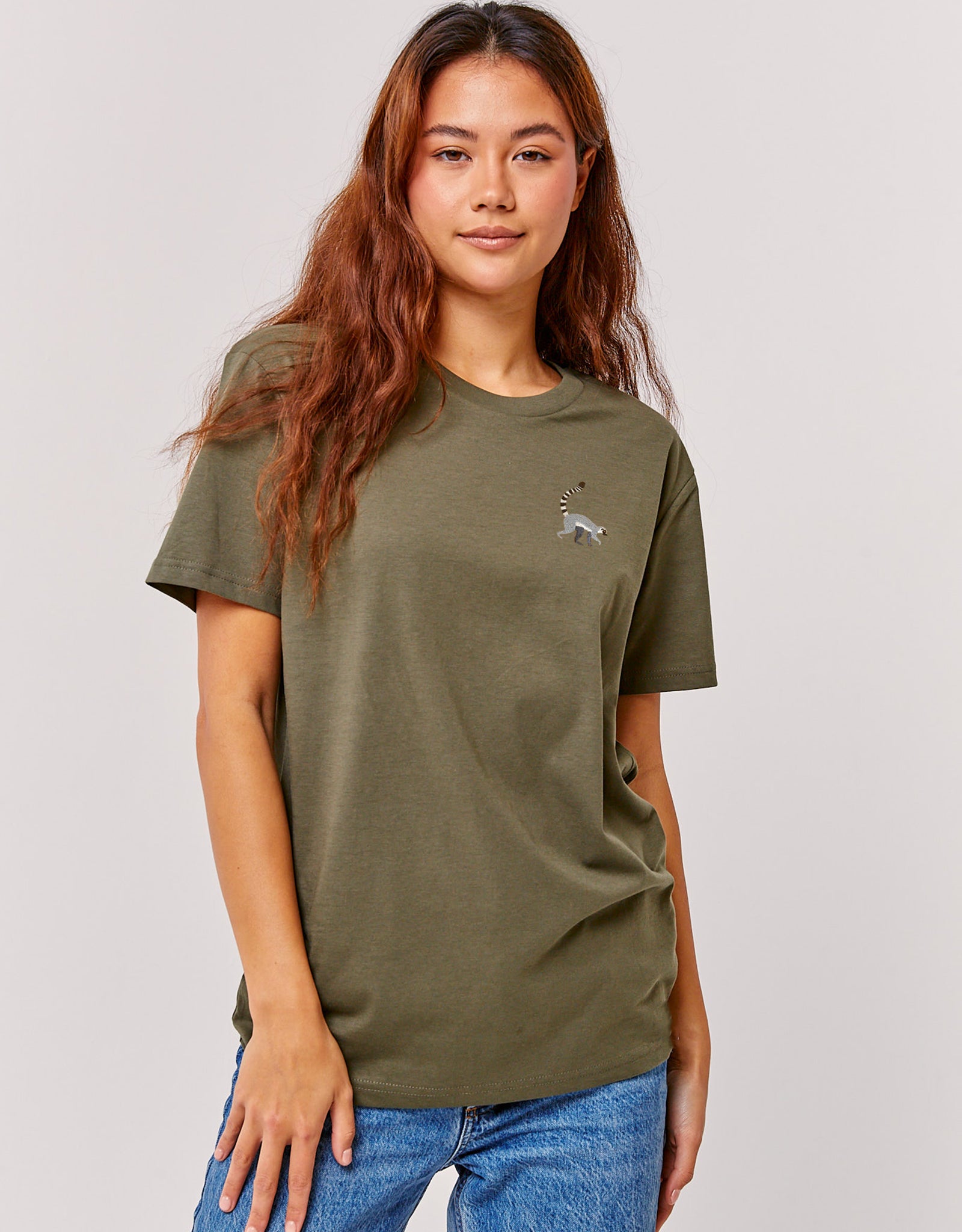 Lemur Embroidered Unisex T-Shirt