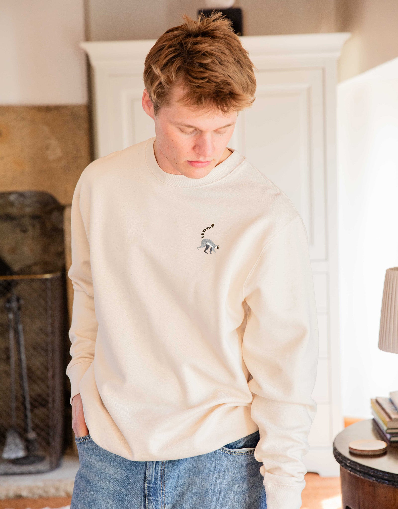 Lemur Embroidered Unisex Sweatshirt