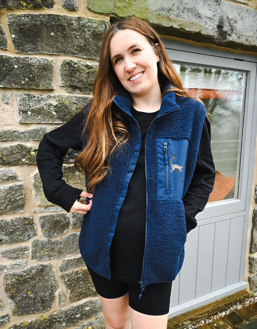 Lemur Recycled Polyester Fleece Gilet