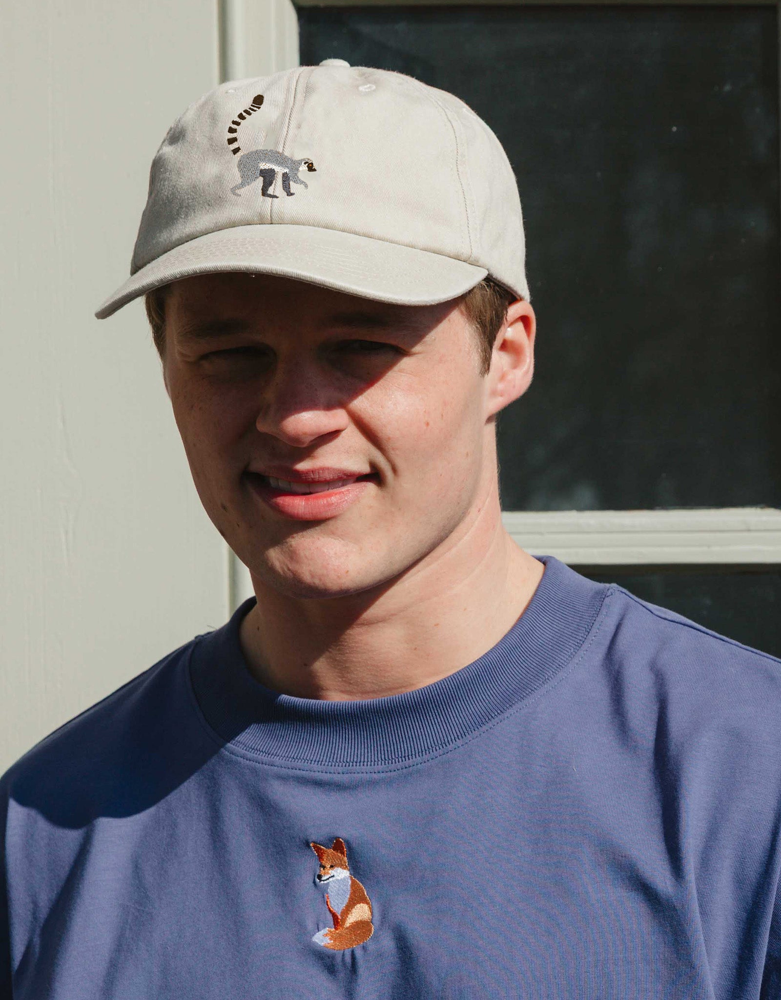 Lemur Embroidered Vintage Cap