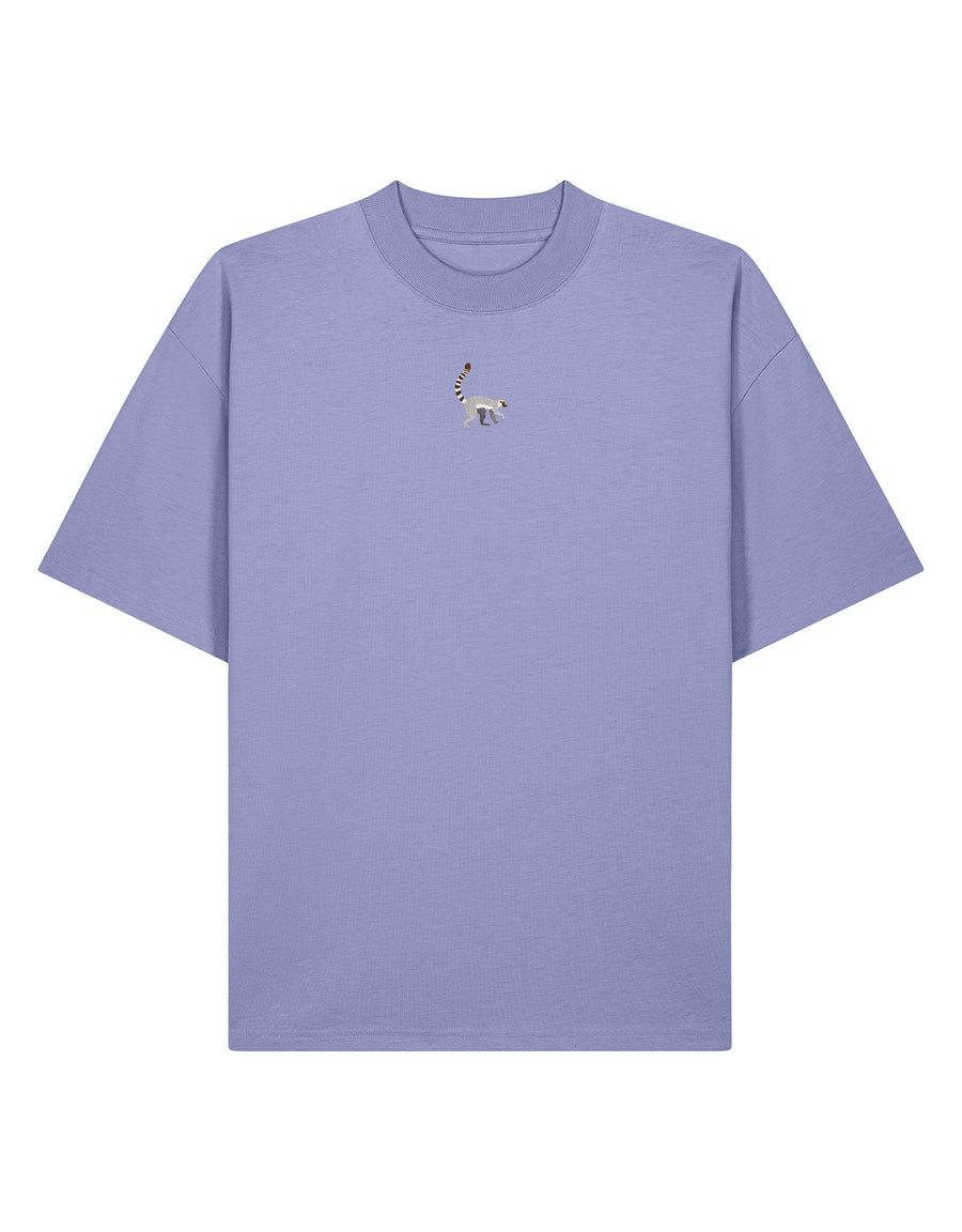 Lemur Embroidered Unisex Oversized Tee