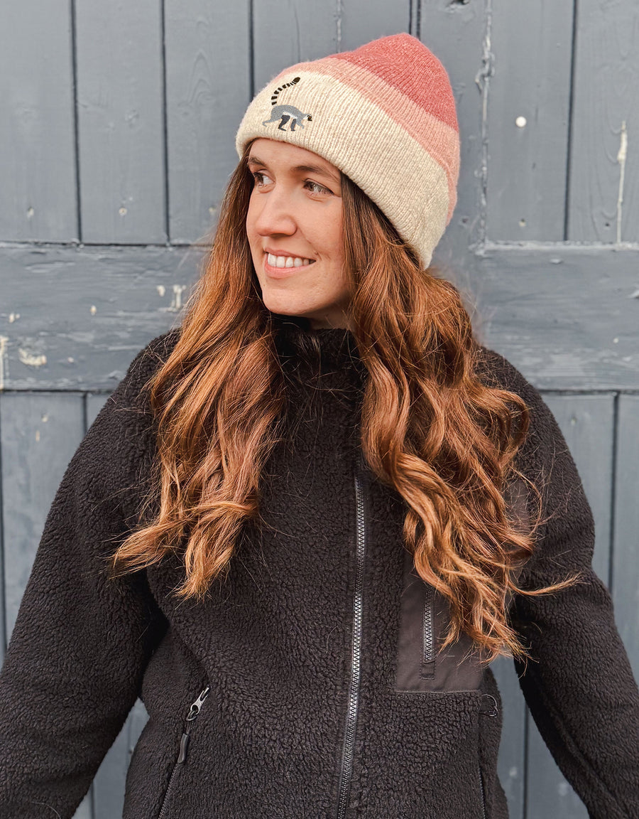 Lemur Embroidered Tonal Beanie