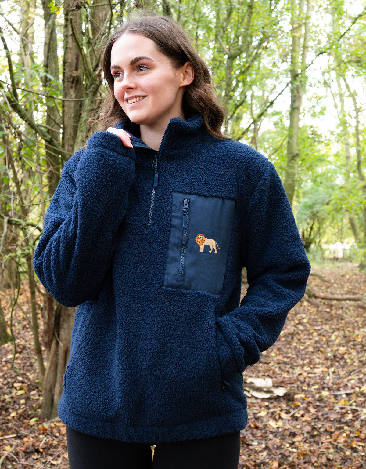 Lion 1/4 Zip Recycled Polyester Fleece